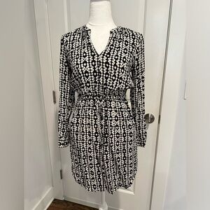 Loft Above the knee long sleeve dress